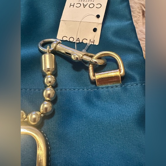 Authentic Coach Vintage Amanda Satin Fold over Flap Clutch Handbag! NWT - Picture 8 of 11